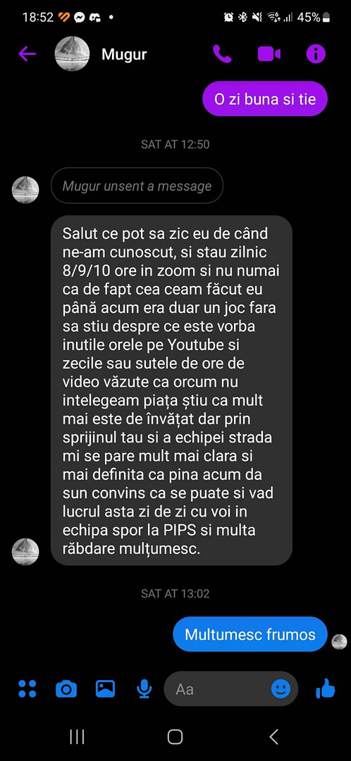 Testimonial participant curs forex
